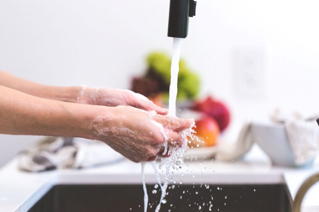 hand washing post