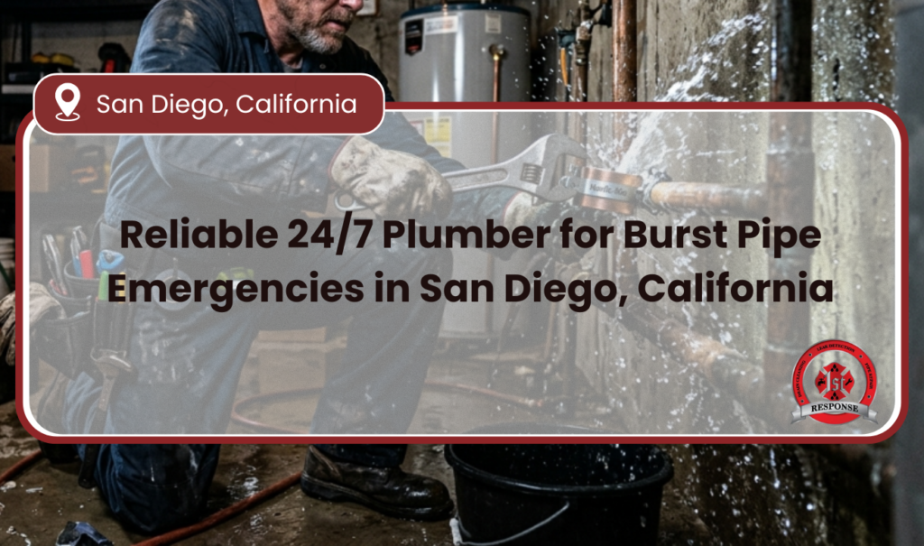 24/7 plumber for burst pipe San Diego