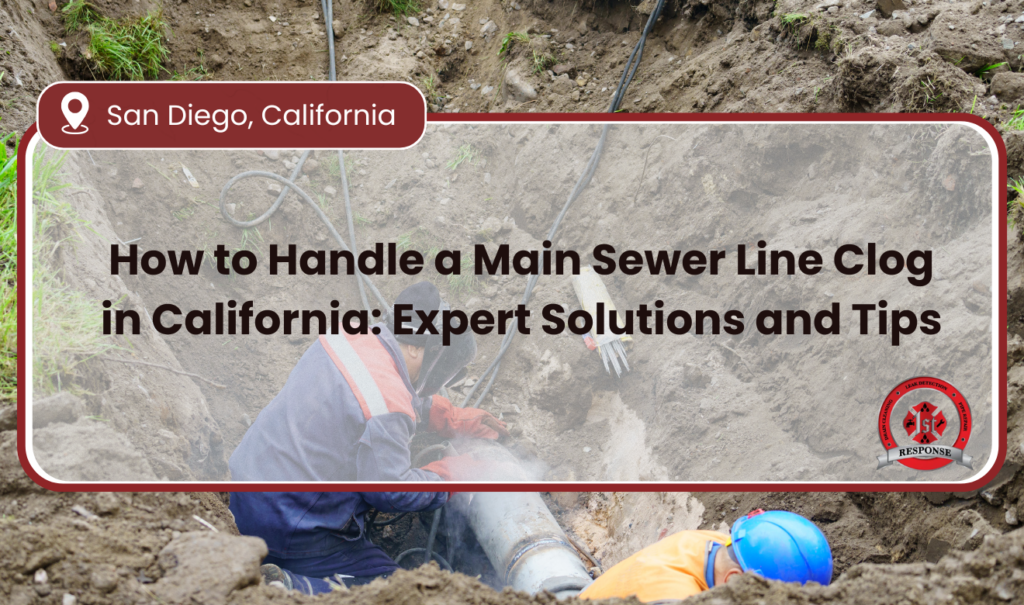 what to do for a main sewer line clog